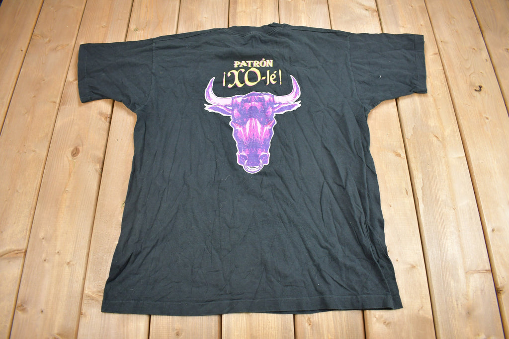 Vintage 1990s Patron XO Cafe Bull Graphic T Shirt
