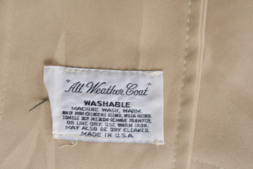 Vintage 1990s All Weather Full Length Trench Coat