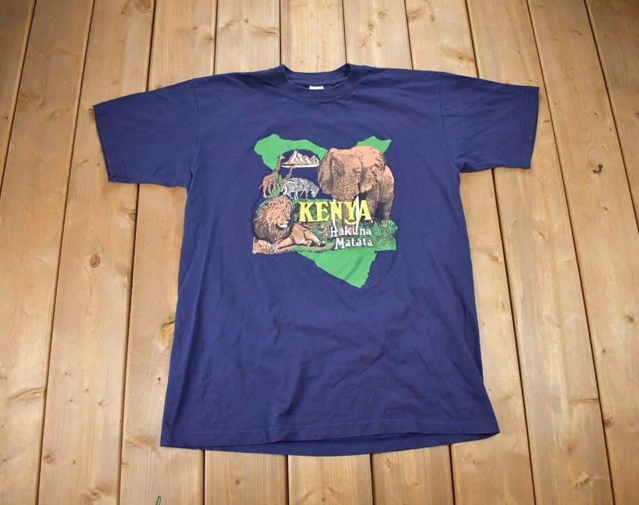 Vintage 1980s Kenya Hakuna Matata Souvenir T Shirt
