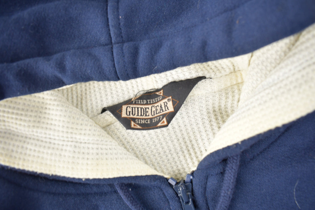 Vintage 1990s Guide Gear Blank Thermal Hoodie Size XL