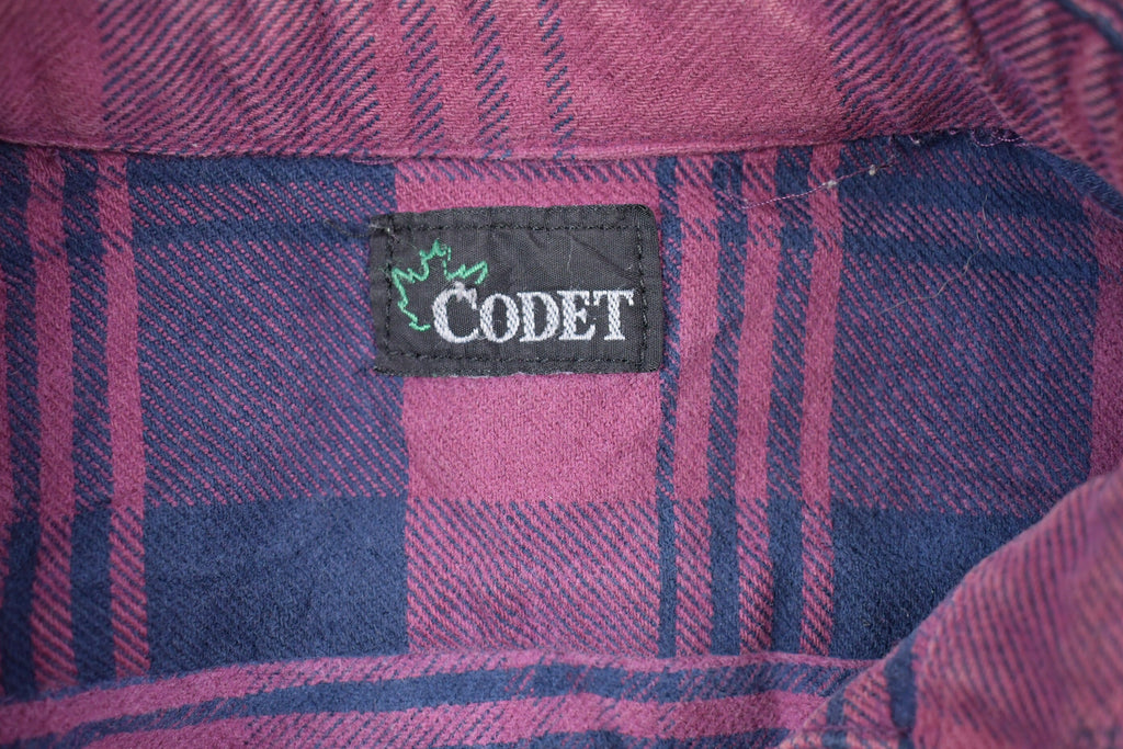 Vintage 1990s Codet Plaid Button Up Shirt