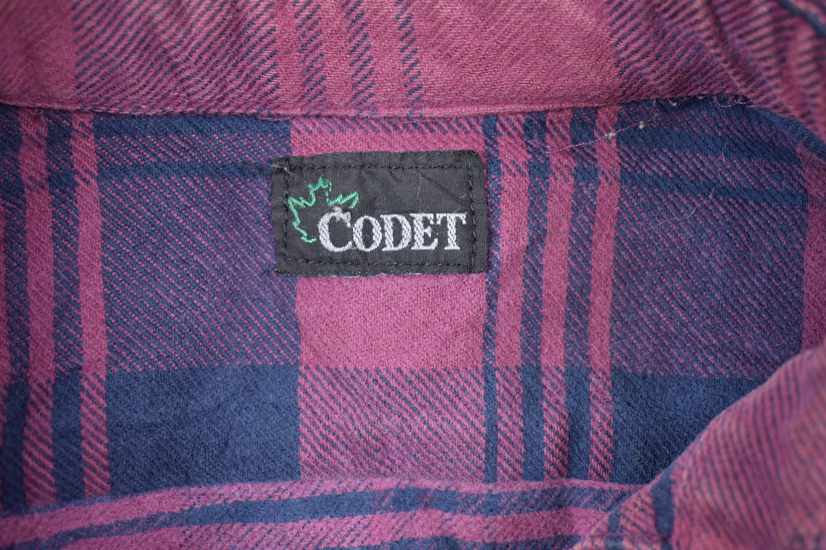 Vintage 1990s Codet Plaid Button Up Shirt