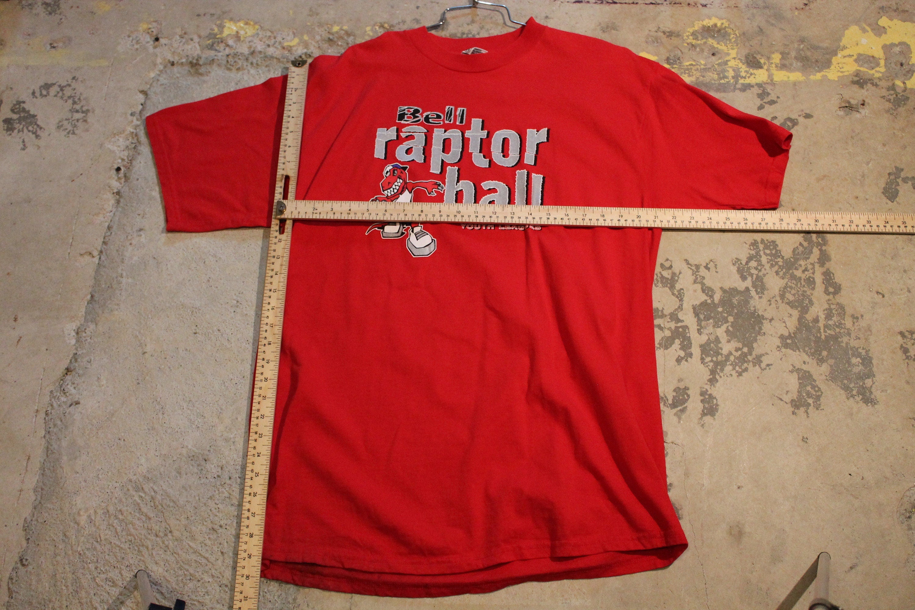 Vintage 1990s Bell Raptor Ball Youth League T-Shirt