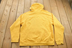 Vintage 1990s Yellow Nike Mini Grey Tag Swoosh Hoodie