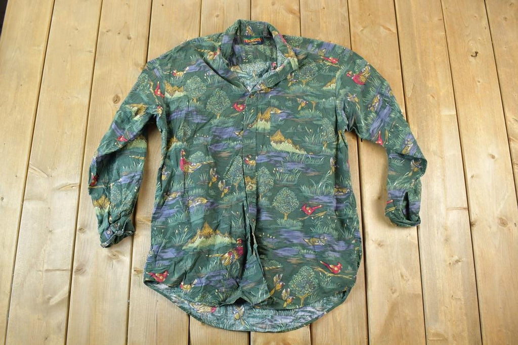 Vintage 1990s Tango AOP Jungle Button Up Shirt