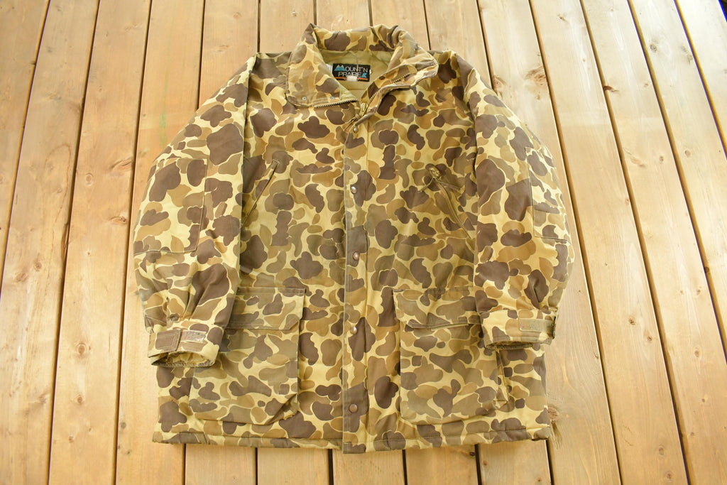 Vintage 90s Mountain Prairie Duck Camo Jacket Men's 3XL