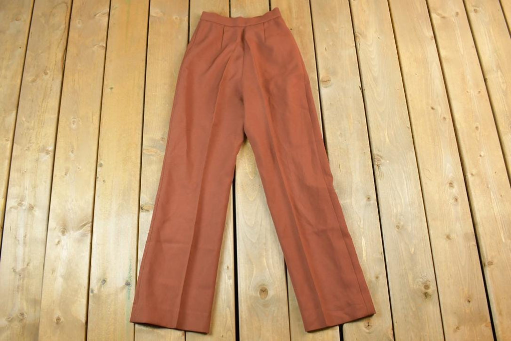 Vintage 1960s Brown Pleated Pants  Made in USA  American Vintage  Workwear  Streetwear  Vintage Pants