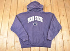 Vintage 1990s Penn State University Embroidered Hoodie Sweater Mens L
