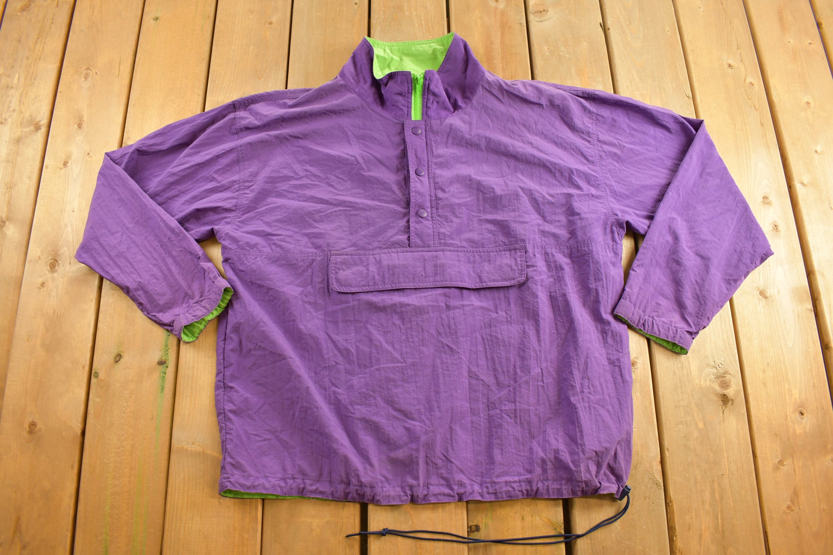 Vintage 1990s Gap Quarter Zip Anorak Windbreaker Jacket