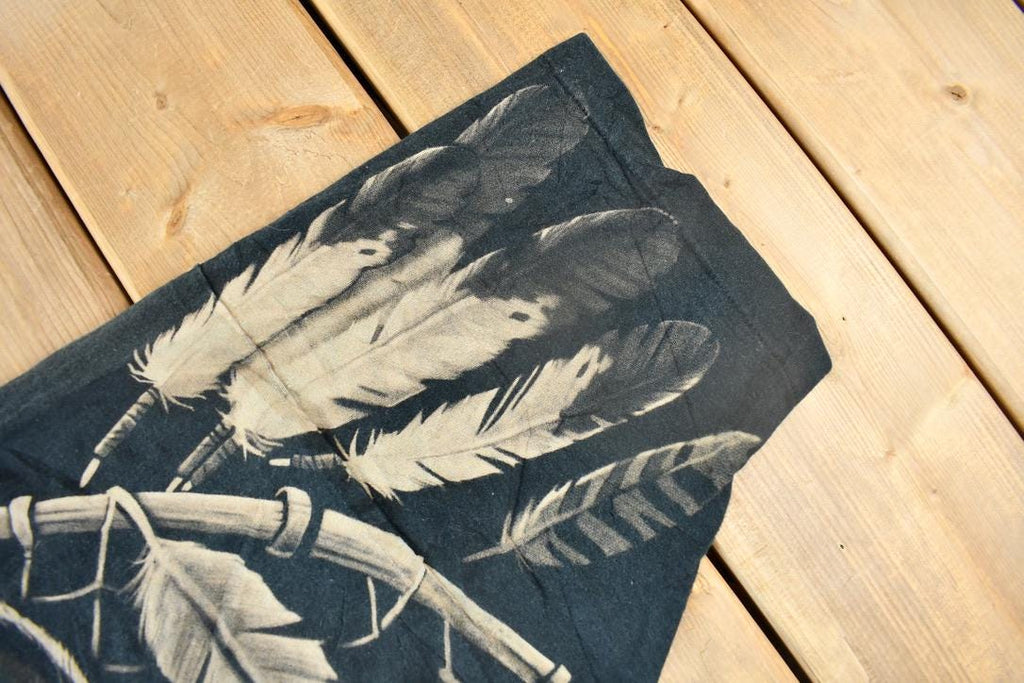 Vintage 1996 Liquid Blue Native American Graphic All Over Print T Shirt Size XL