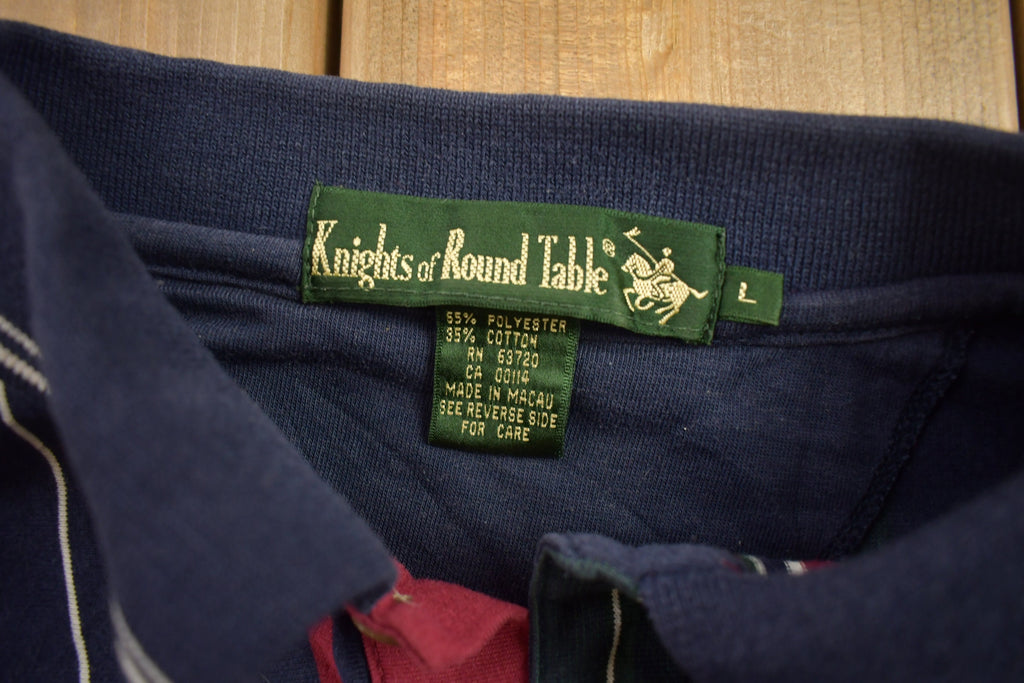 Vintage 1990s Knights Of Round Table Striped Button Up Shirt