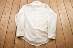 Vintage 1980s Sears All Over Print Button Up Dress Shirt