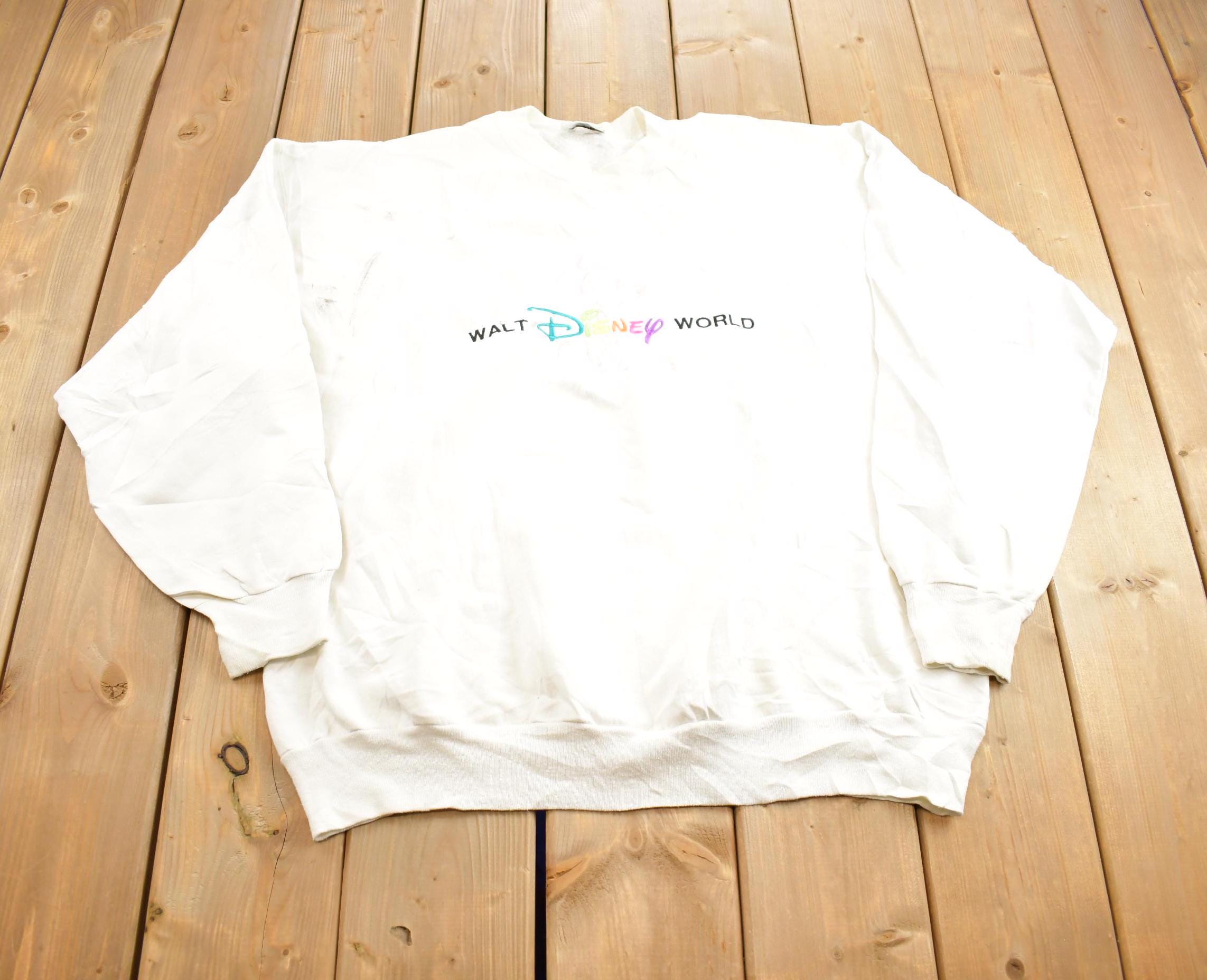 Vintage 1990s Walt Disney World Embroidered Crewneck Made In USA