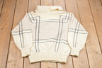 Vintage 1980s Abstract Wool Knitted Sweater