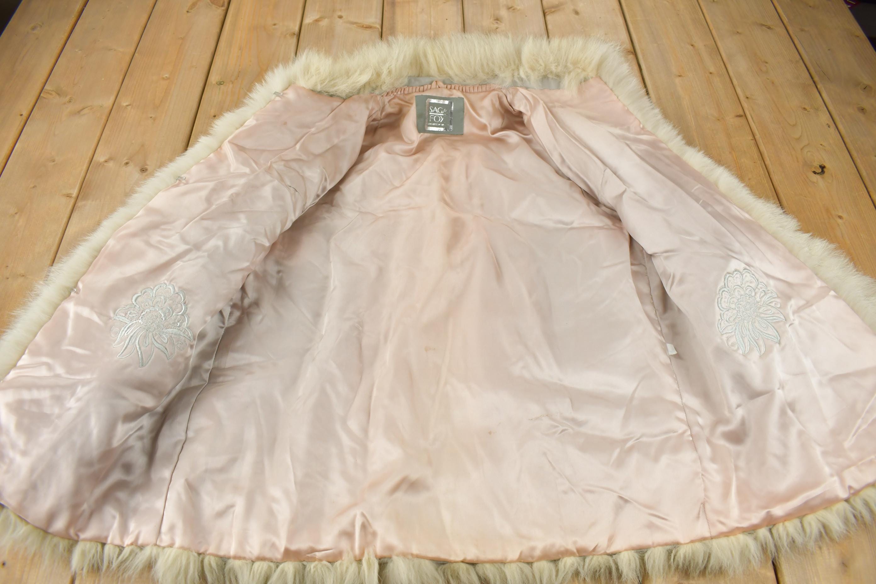 Vintage 1970s Saga Fox Arctic Fox Fur Coat