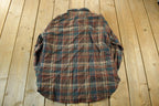 Vintage 1970s Pendleton Plaid Button Up Shirt Vintage Flannel