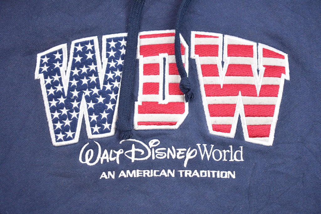 Vintage 1990s Walt Disney World Embroidered Graphic Hoodie