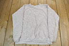 Vintage 1990s Beeves Light Pink Knit Crewneck Sweater