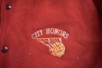 Vintage 1980s City Honors Leather Varsity Jacket