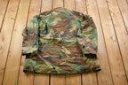 Vintage 1980s Military Camo Field Jacket