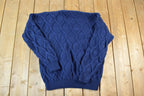 Vintage 1990s Cable Knit Crewneck Sweater