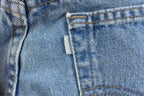 Vintage 1990s Levi Silver Tab Loose Wide Leg Denim Blue Jeans Men's 37 x 32 / 90s Silvertabs / Streetwear / Baggy Jeans / Made in USA