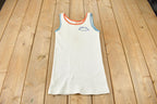 Vintage 1970s Daytona Beach Florida Thermal Tank Top Souvenir Travel Shirt Made In USA