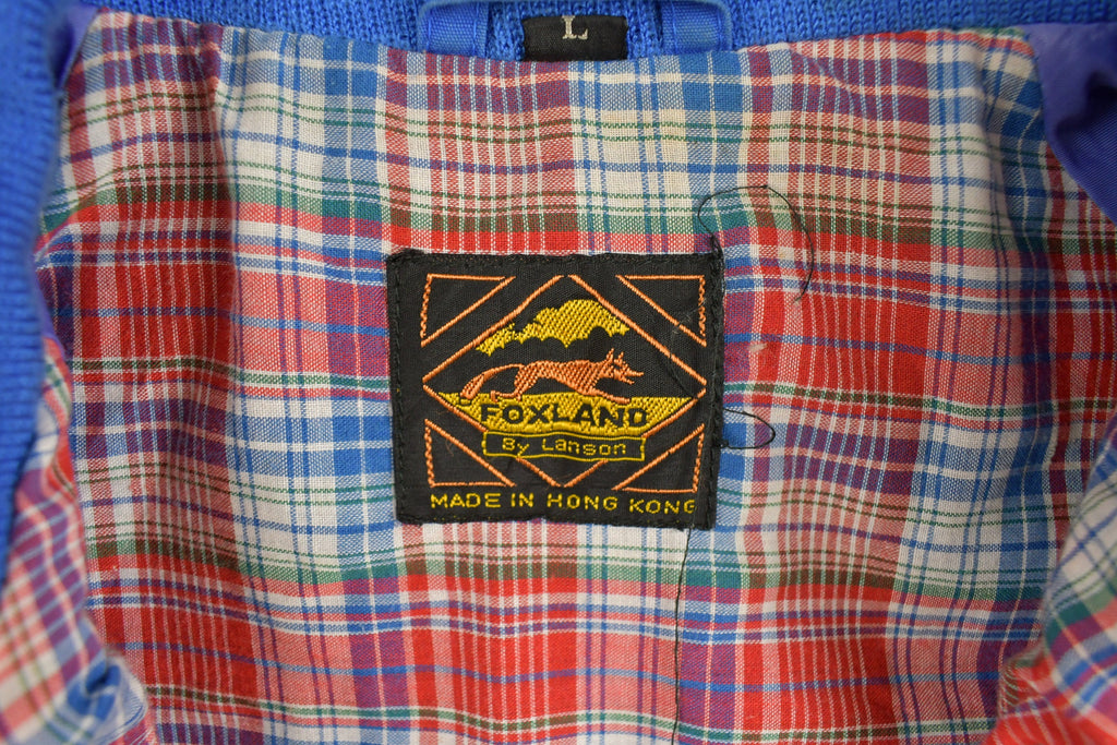 Vintage 1990s Foxland Blue Outerwear Harrington Jacket