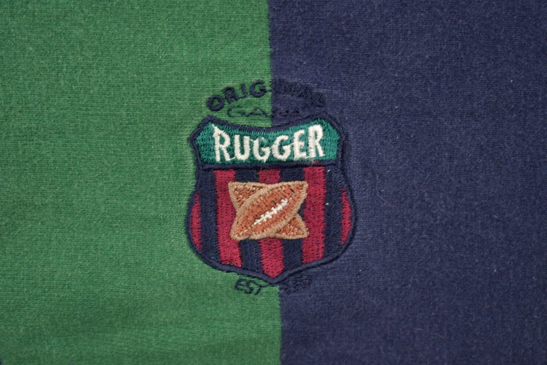 Vintage 1990s Gant Vertical Striped Rugby Sweatshirt