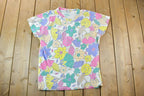 Vintage 1990s The Peterson Line Floral Graphic T-Shirt  Vintage T Shirt  Streetwear  Graphic Tee  Single Stitch