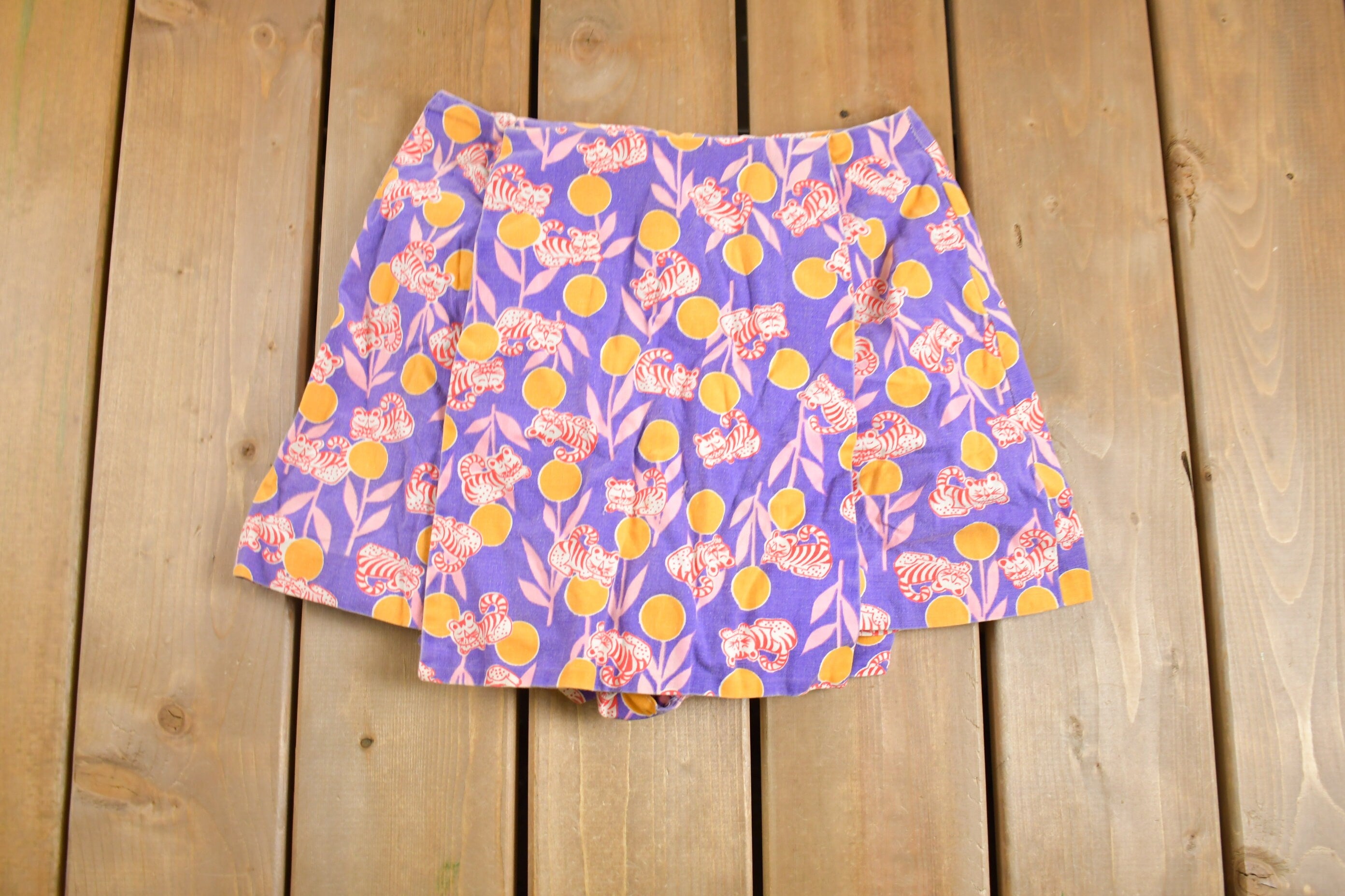 Vintage 1980s Womens Summer Skirt Shorts