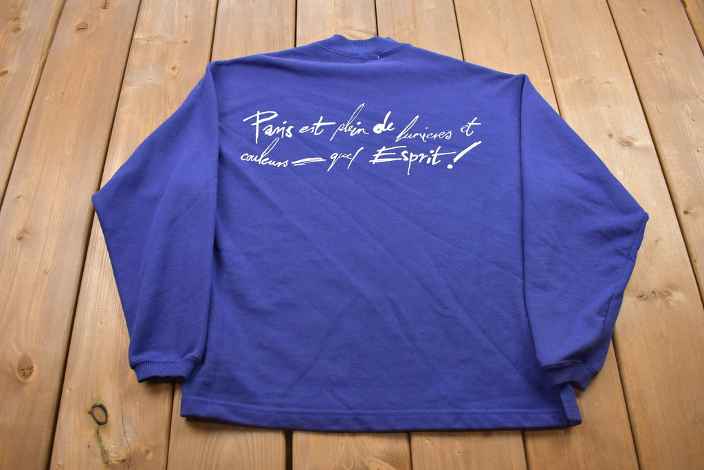 Vintage 1990s E Spirit Art Crewneck Sweatshirt