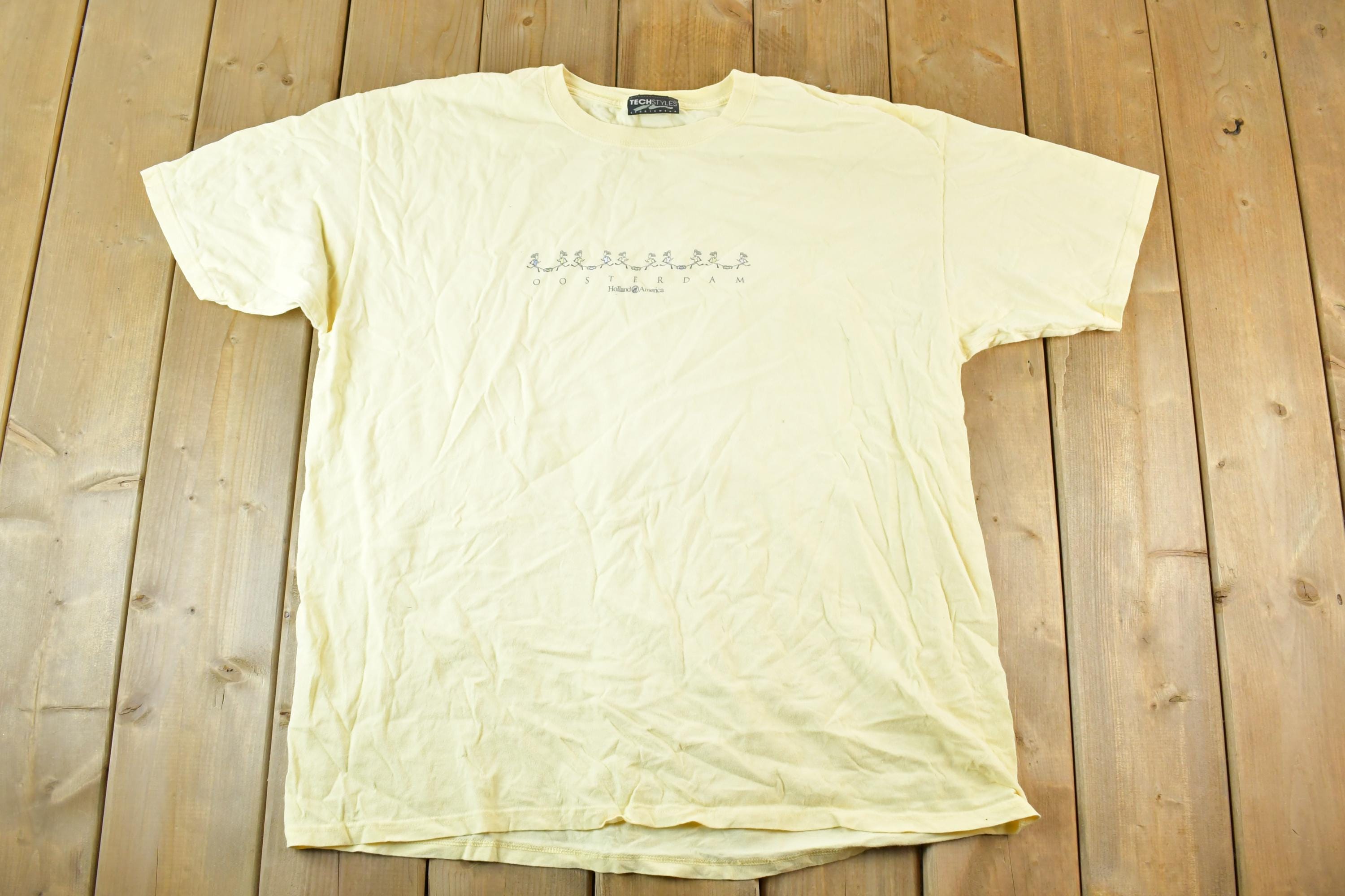 Vintage 1990s OOSterdam Holland America Souvenir T-Shirt Mens XL