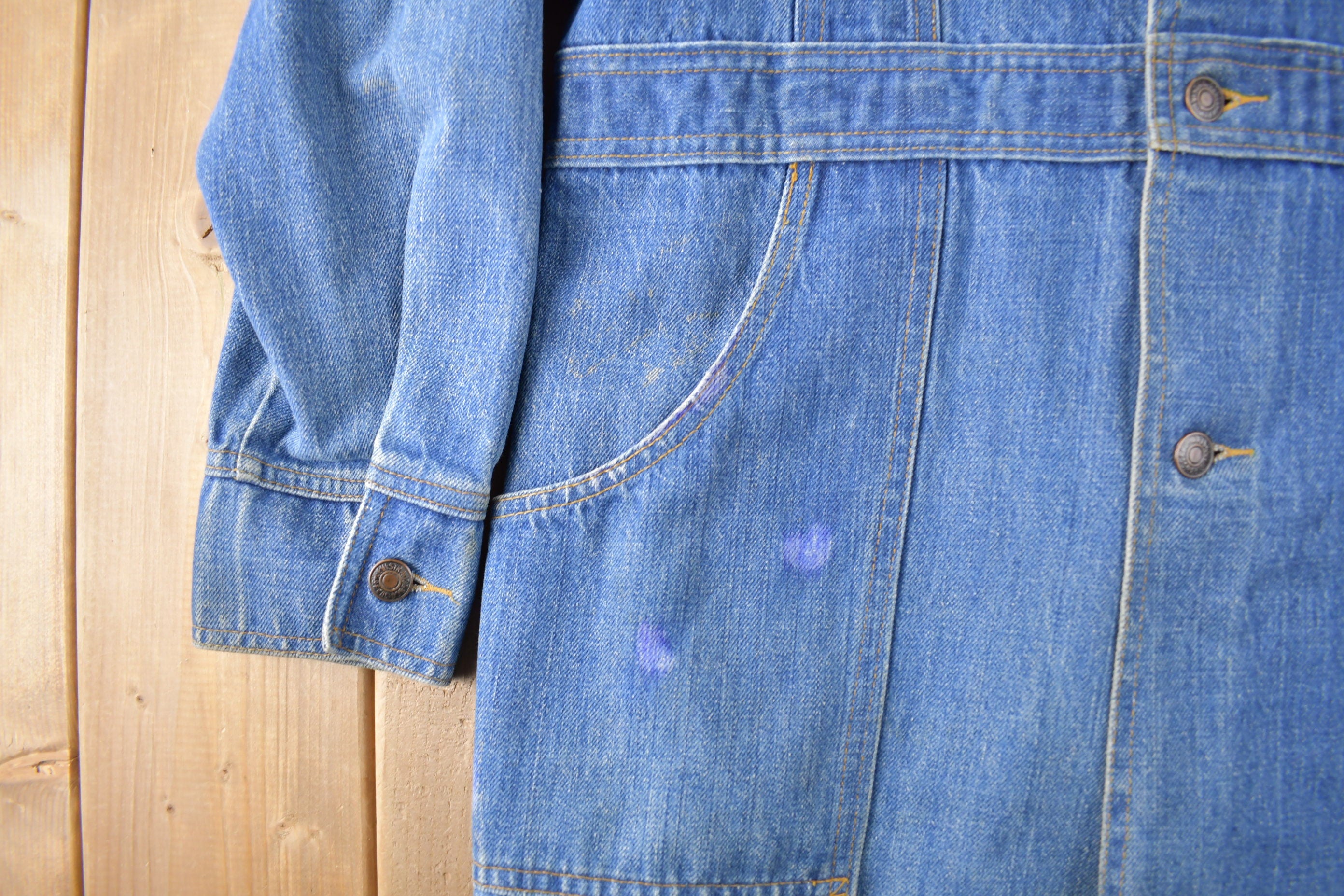 Vintage 1970s Levi's Orange Tab Western Style Button Up Jacket