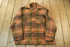 True Vintage 1960s Wool Flannel Button Up Shirt Jacket