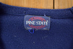 Vintage 1990s Pine State Knit V Neck Sweater