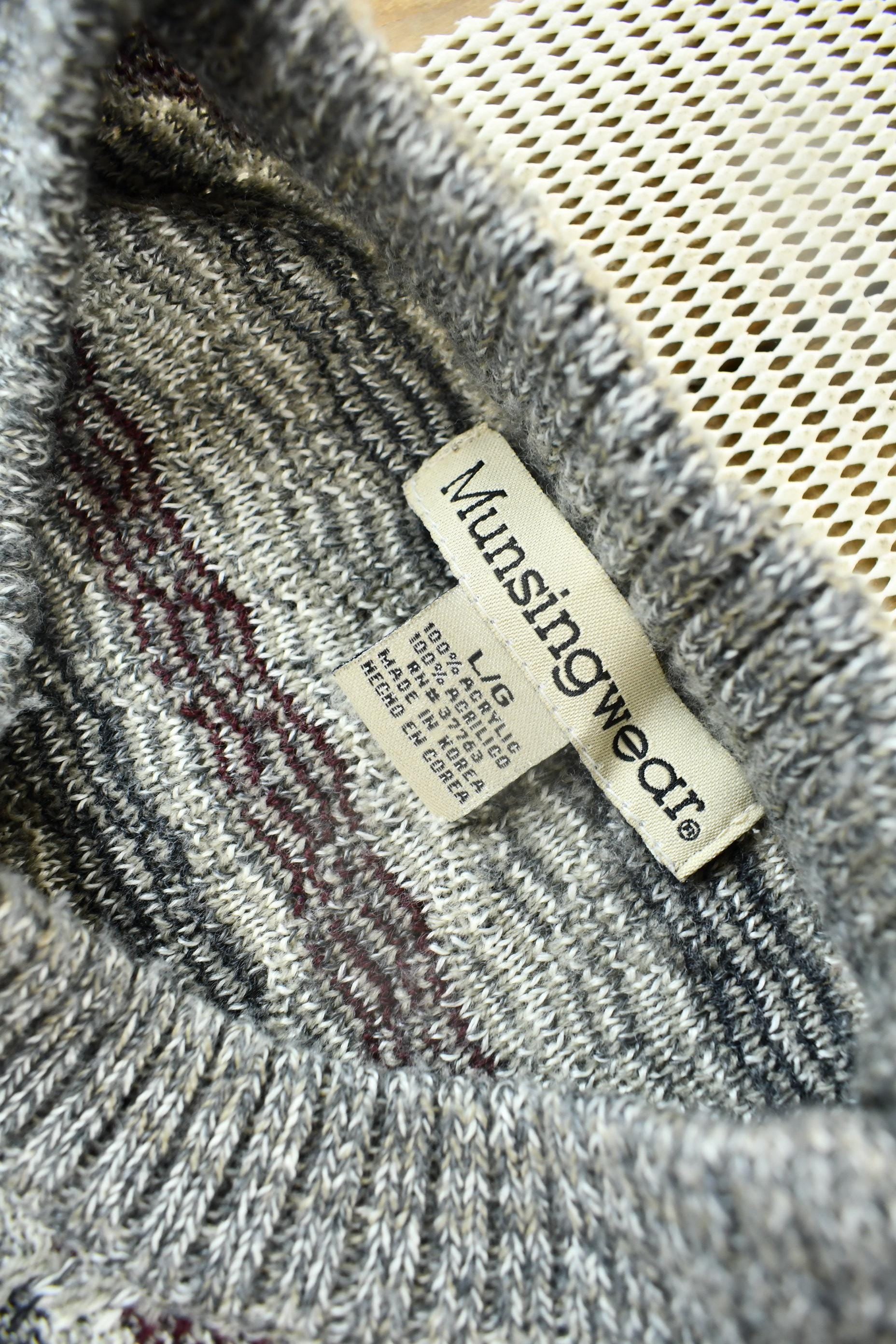 Vintage 1990s Munsingwear Knitted Crewneck Sweater