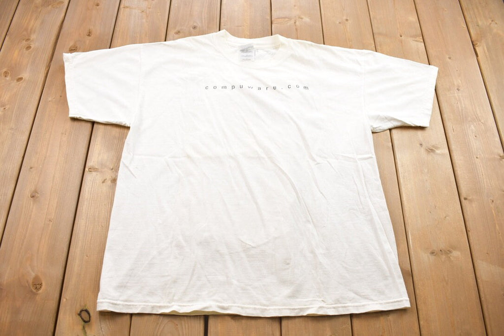 Vintage 1990s Compuware E-Commerce Graphic T-Shirt