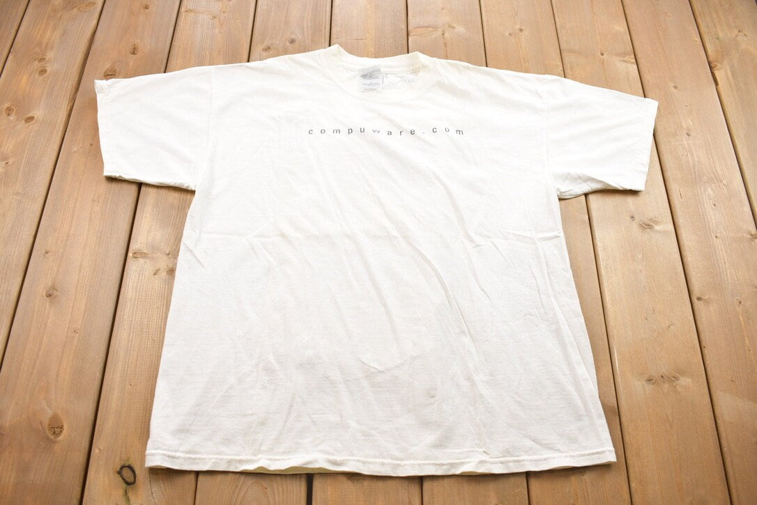 Vintage 1990s Compuware E-Commerce Graphic T-Shirt