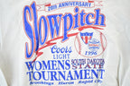 Vintage 1996 Slow Pitch Baseball Beer Crewneck Sweatshirt Mens L
