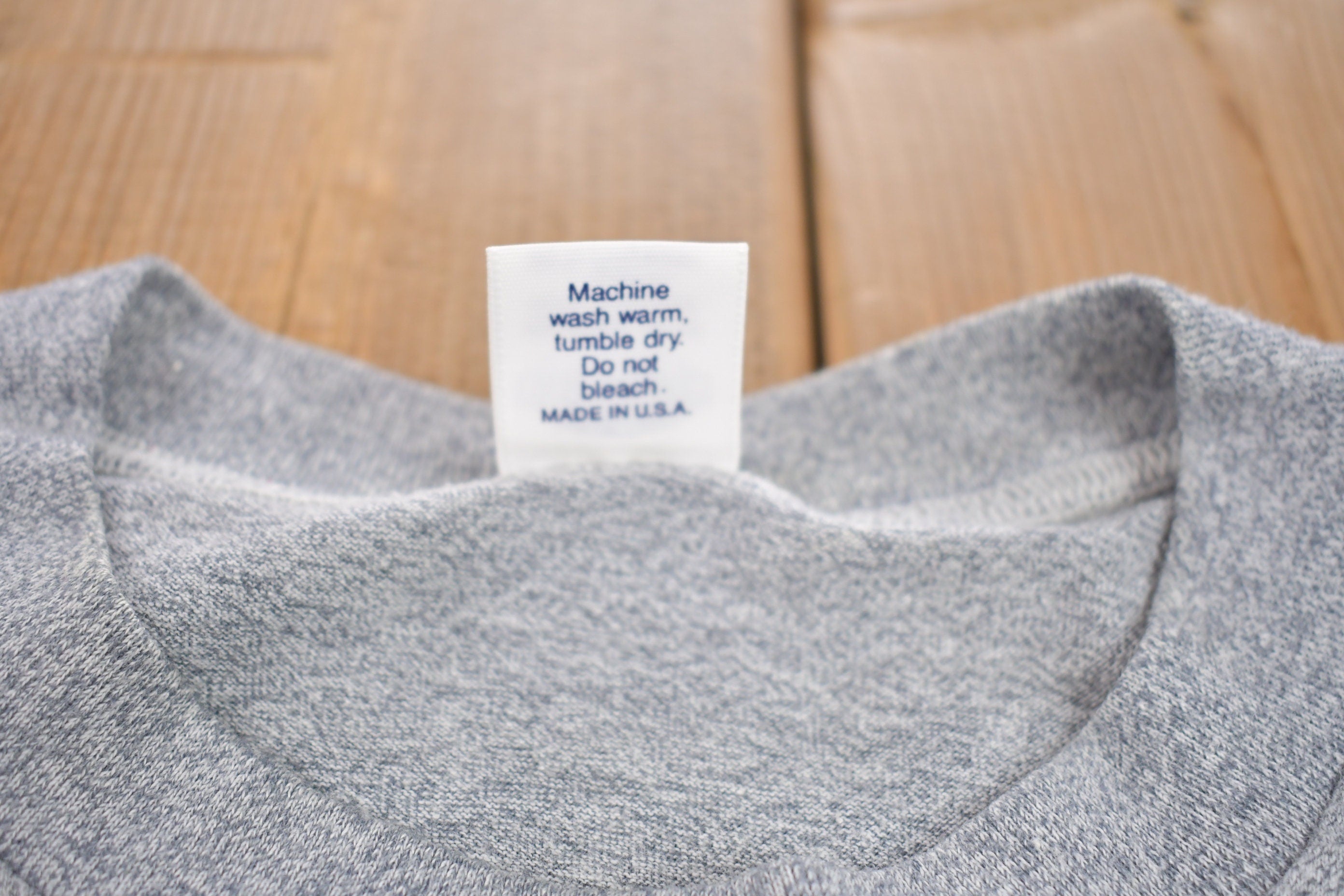 Vintage 1990s Simple Heather Grey Blank T Shirt