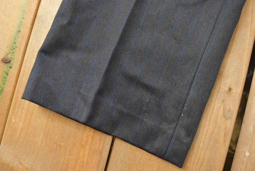 Vintage 1960s Pleated Pinstripe Trousers Men's 31 x 31