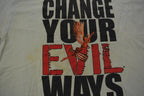 Vintage 1990s Santana Change Your Evil Ways Choose Peace Band Tee Made in USA