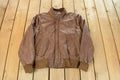 Vintage 1990s Boundary Waters Leather Jacket Men's Small