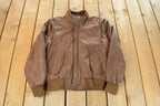 Vintage 1990s Boundary Waters Leather Jacket Men's Small