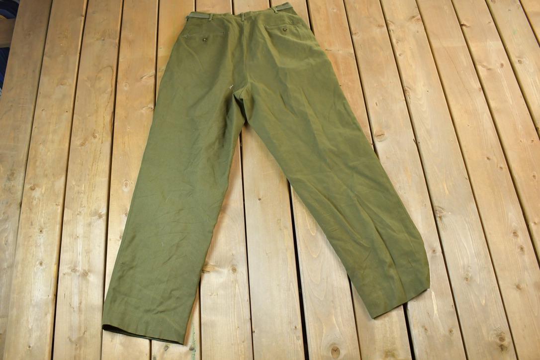 Vintage 1990s Army Pants Size 30 x 32 / Street Wear / Army Pants / Military Pant's / Made In