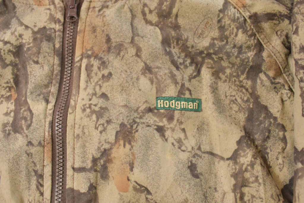 Vintage 1990s Hodgman Tree Camo Bomber Jacket Men's XL  Woodland Camo  Streetwear  Hunting Outdoors