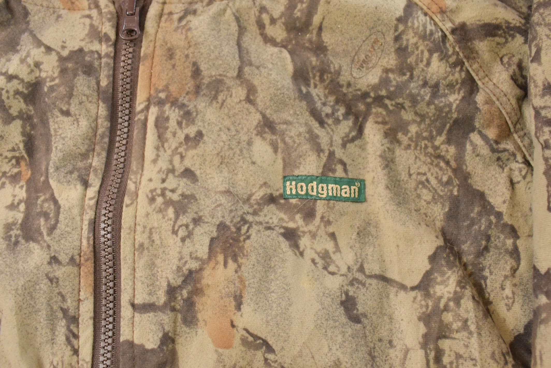 Vintage 1990s Hodgman Tree Camo Bomber Jacket Men's XL  Woodland Camo  Streetwear  Hunting Outdoors
