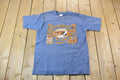 Vintage 1990s Single Stitch Vancouver Island by the Sea Killer Whale Graphic T-Shirt