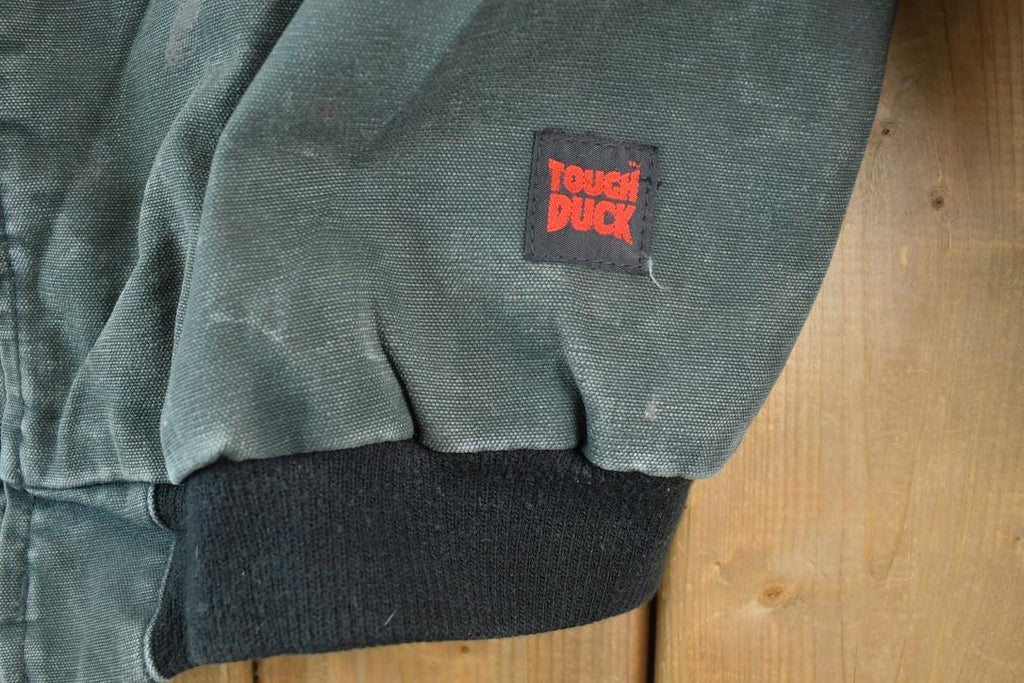 Vintage Y2K Distressed Tough Duck Hooded Jacket Made In USA